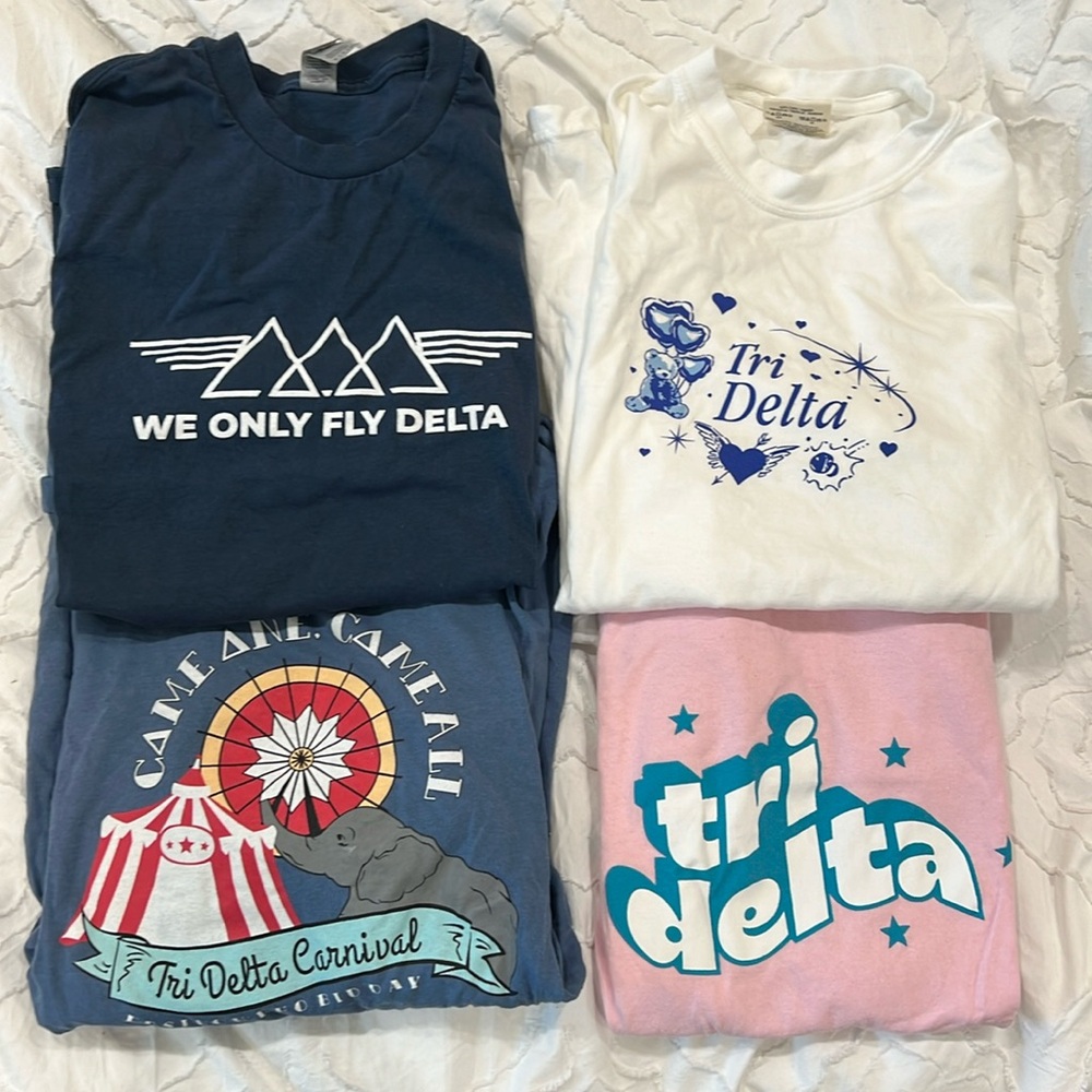 Tri Delta sorority T-shirt bundle